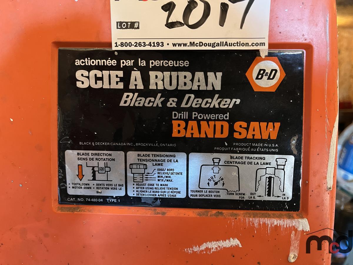 Black & Decker Drill Powered Band Saw w/ Workmate Vice